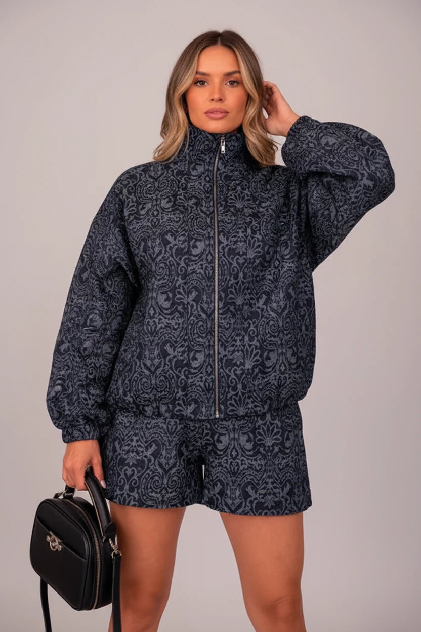 women's paisley two piece set, women's fall two piece outfit, paisley outfit women, fall outfit women 2026,