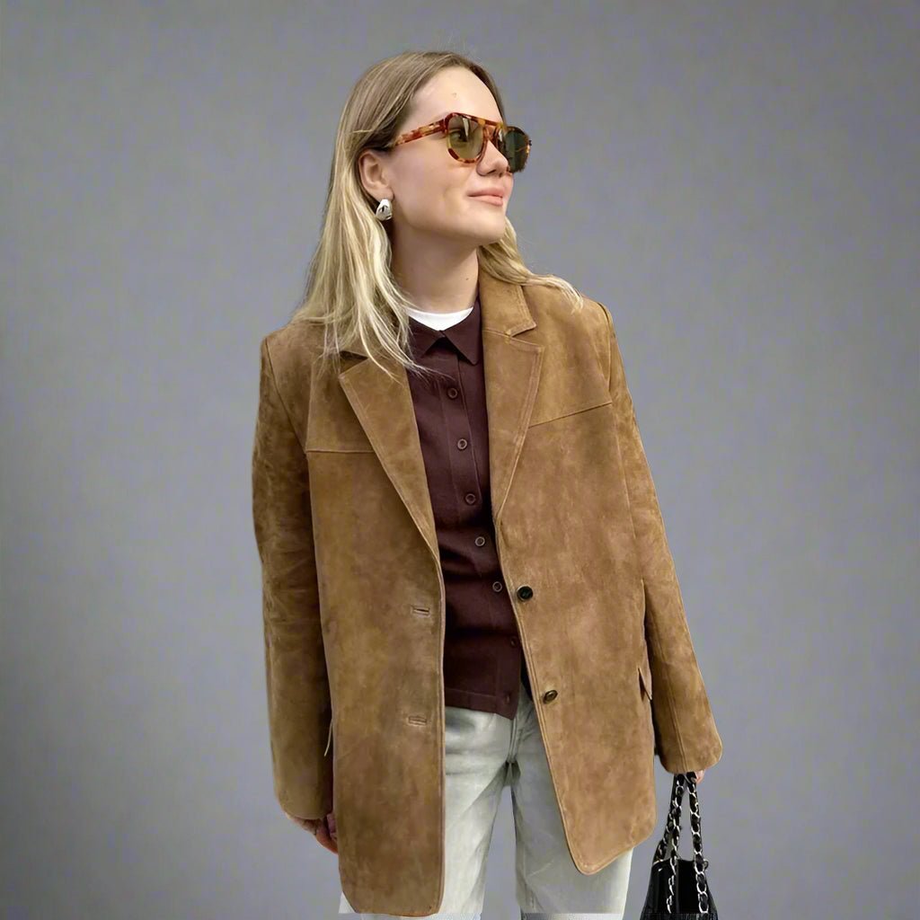 Ally closet Suede jackets fall coat - GoSobiShop Boutique