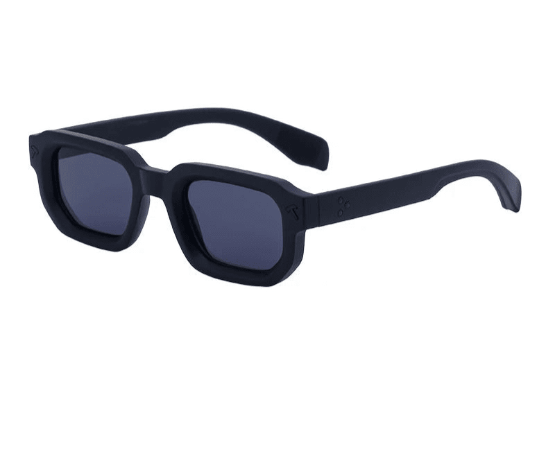Black Phantom Polarized Square Luxury Designer Sunglasses - GoSobiShop Boutique