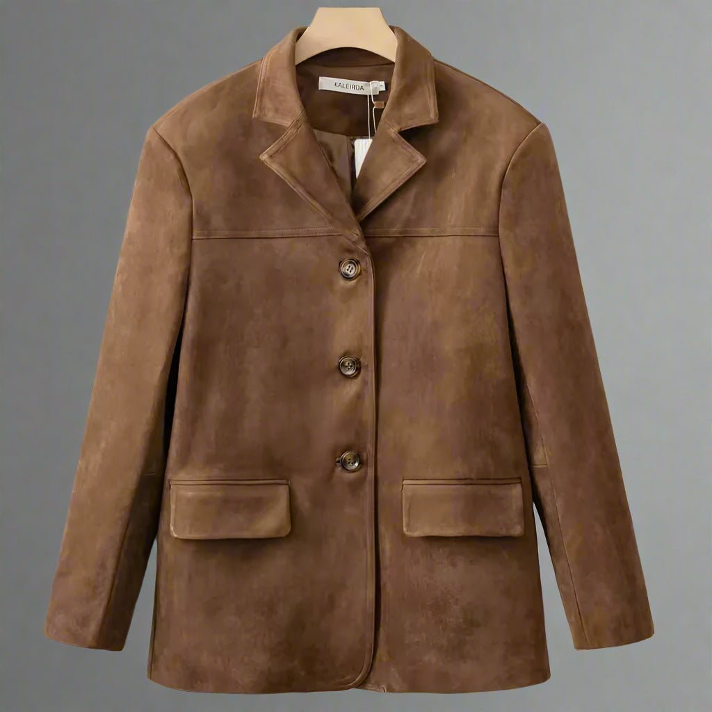 KALER basic suede jacket fall coat - GoSobiShop Boutique
