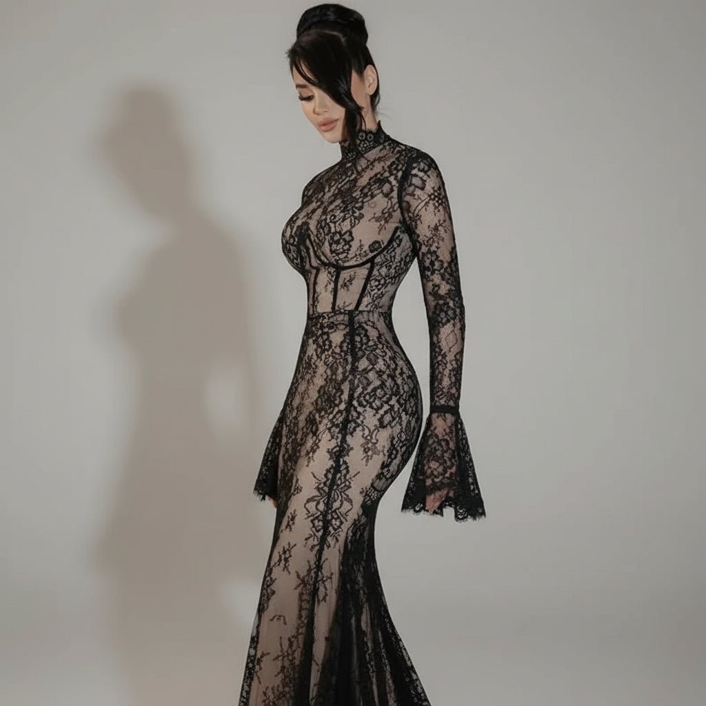 Lace Mermaid Evening Gown - GoSobiShop Boutique
