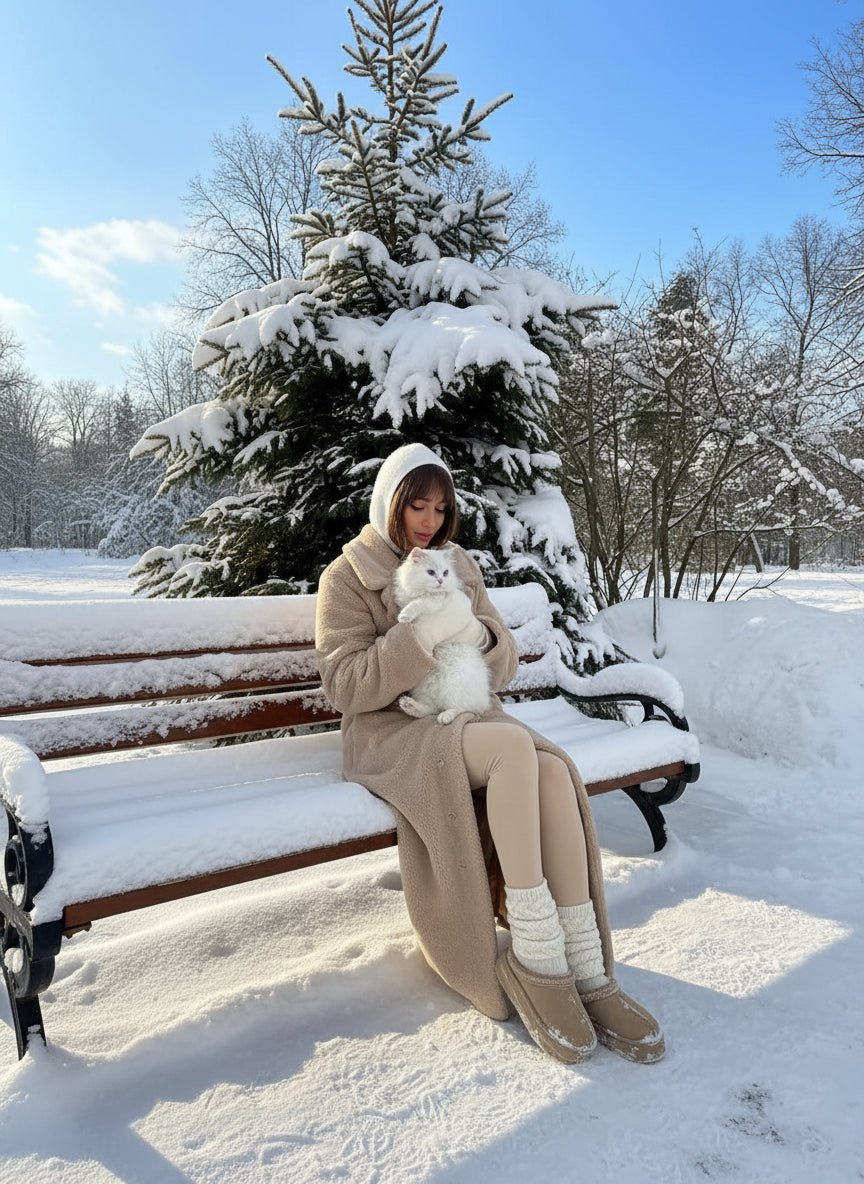 Long fleece teddy coat trench coat winter coat. - GoSobiShop Boutique