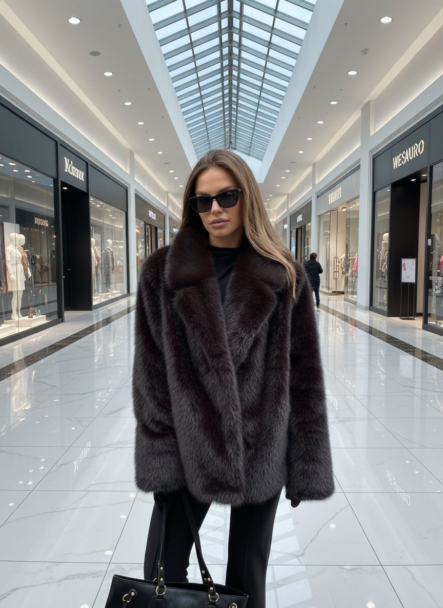 Mink Faux Fur winter jacket. - GoSobiShop Boutique