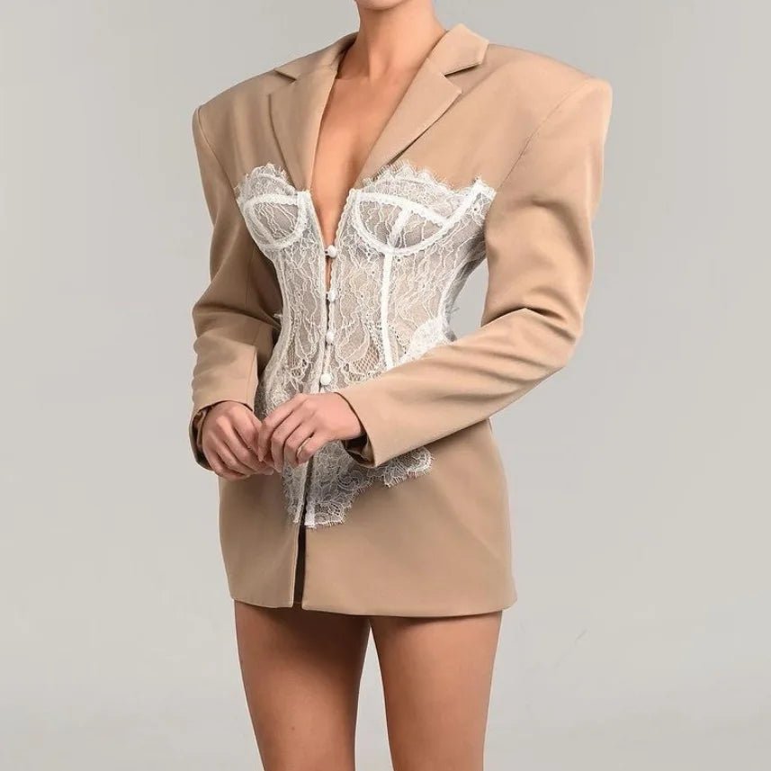 SK Blazer slim Fit Long Sleeves Single Breasted Suit Jacket. - GoSobiShop Boutique