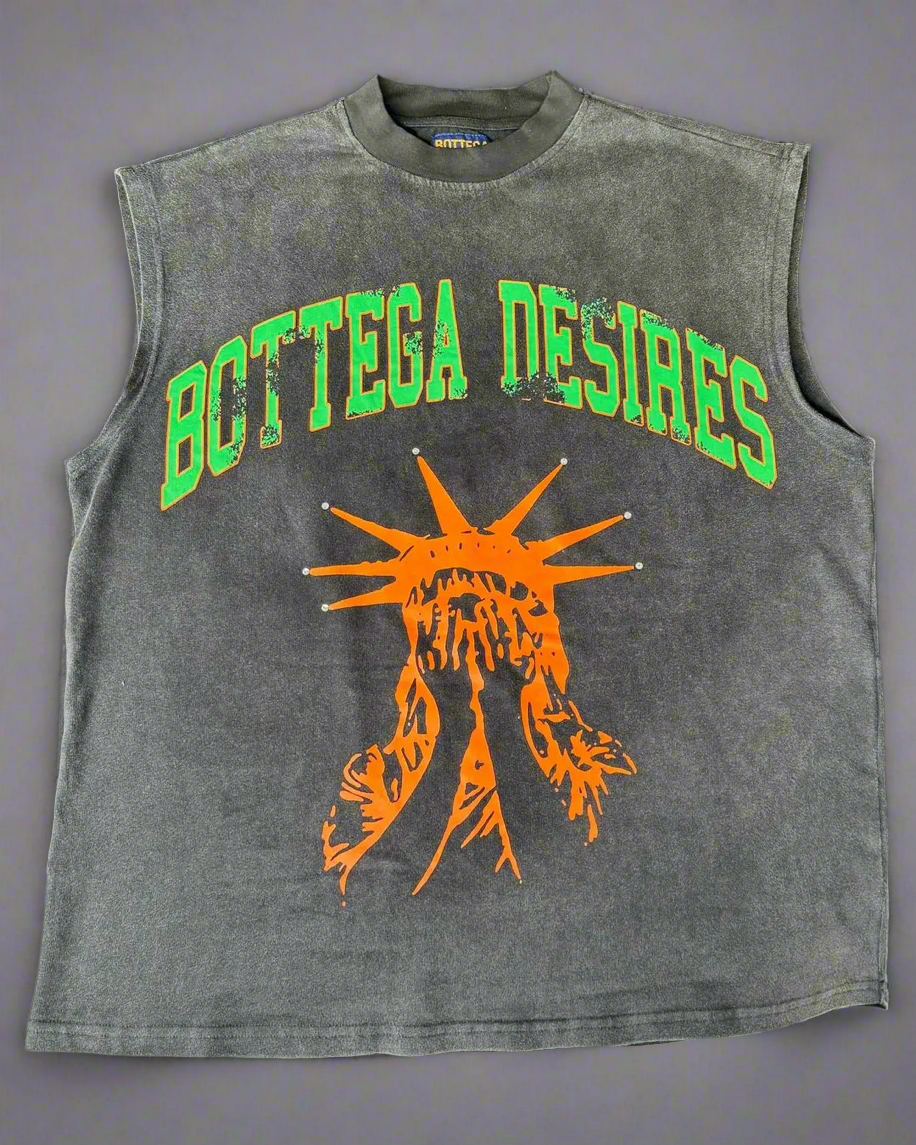 Bottega Desires sleeveless washed tank top street wear