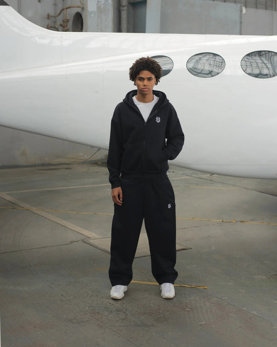2 piece cotton loose streetwear comfy tracksuit. - GoSobiShop Boutique