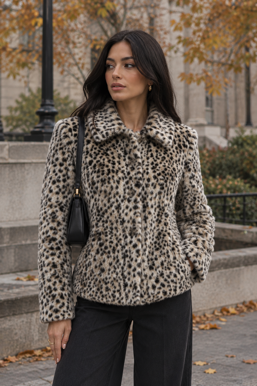 The Leopard Luxe Faux Fur Coat