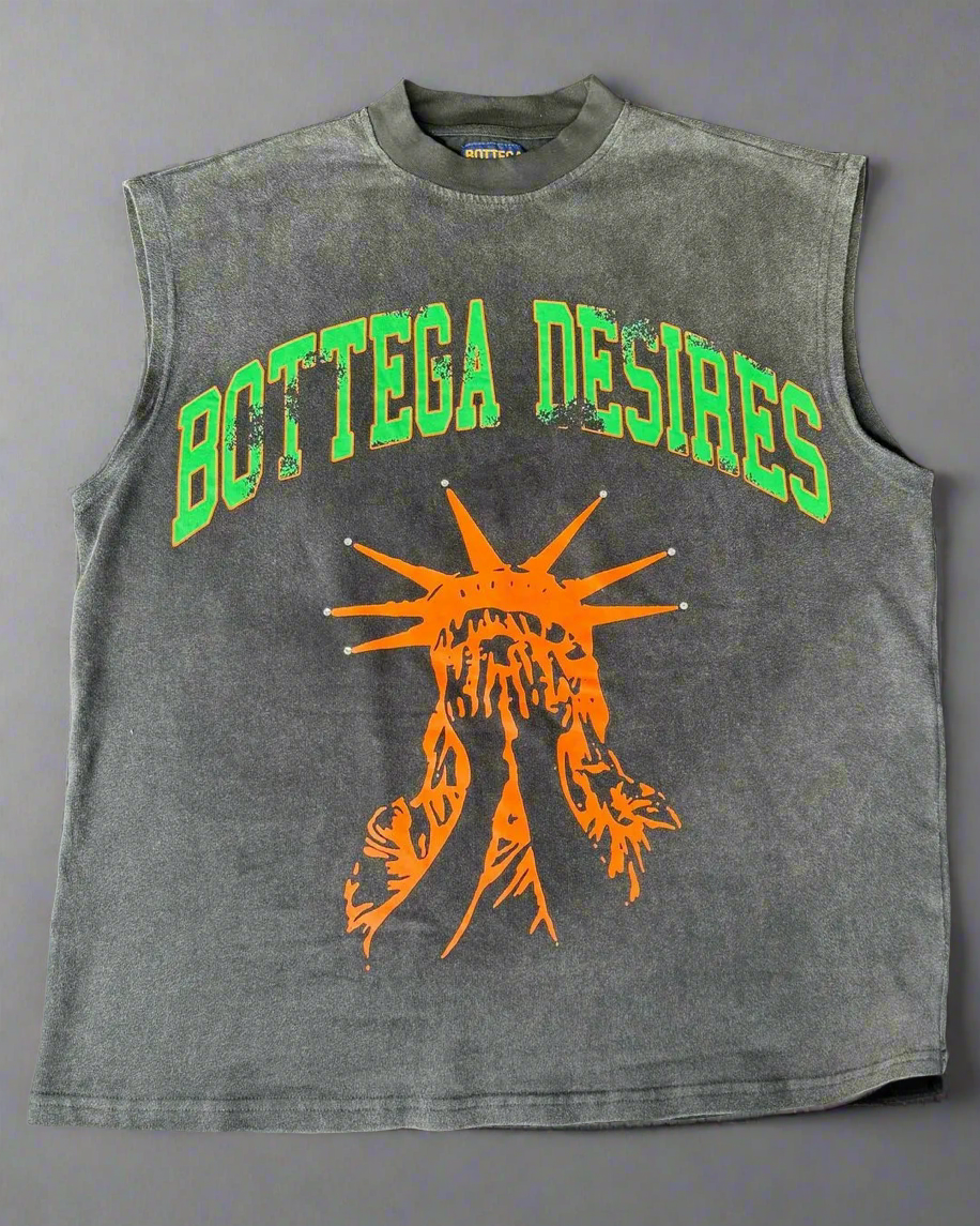 Bottega Desires sleeveless washed tank top street wear