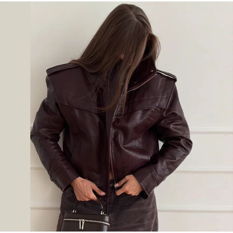 Close-up of the jacket's solid-color polyester fabric
