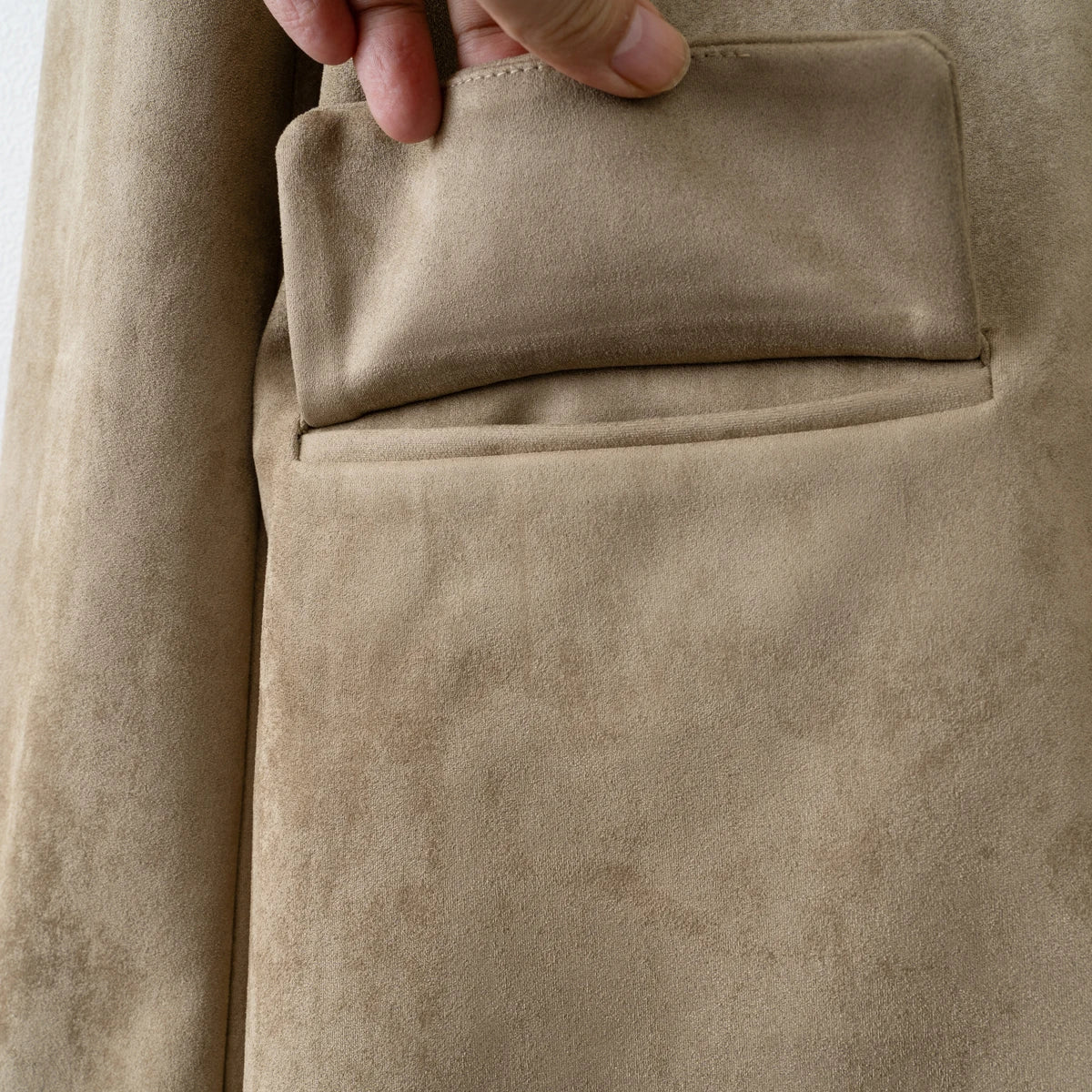 KALER basic suede jacket fall coat