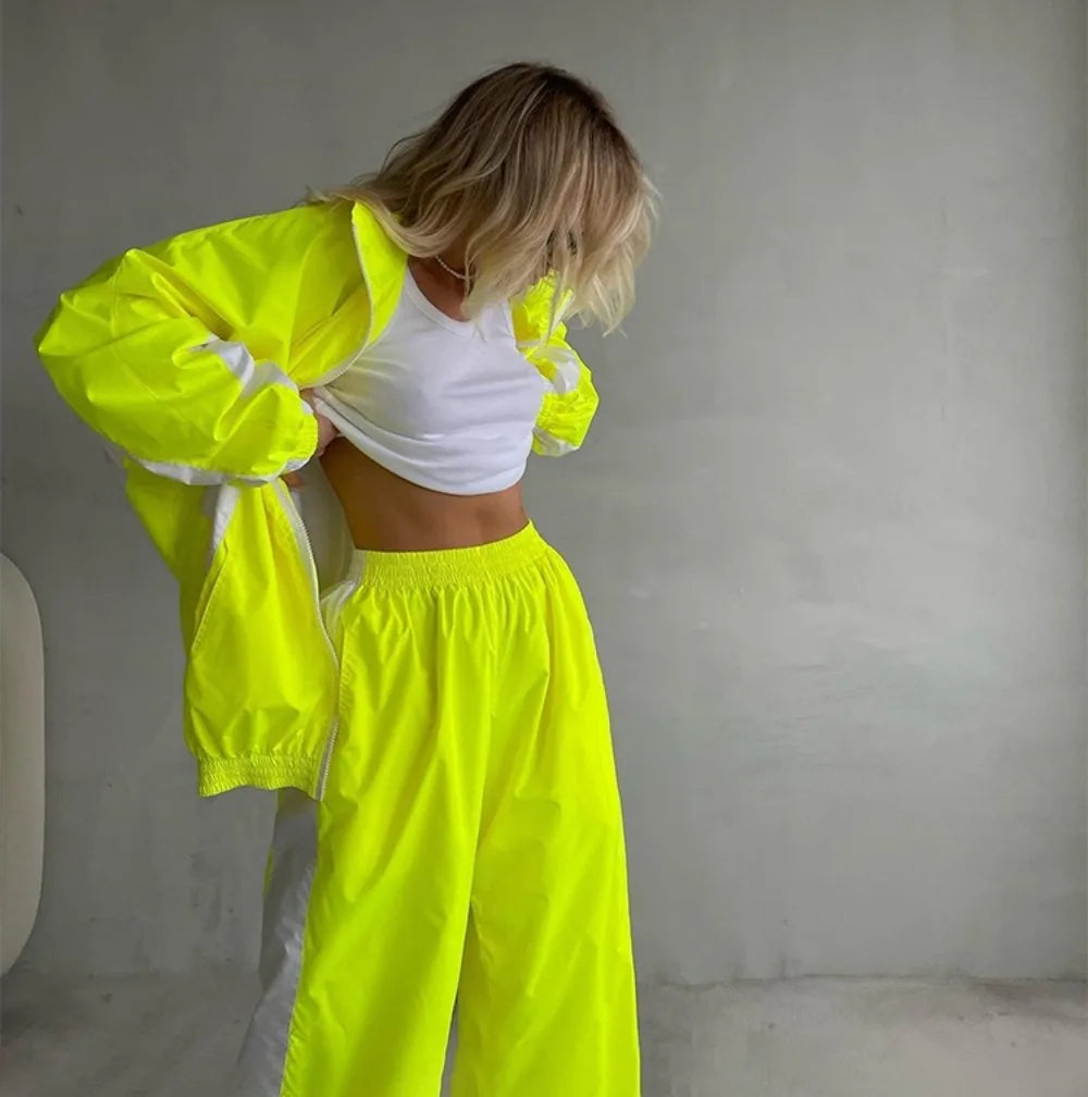 women's two piece set, women's matching set, color block two piece set, women's tracksuit, women's zip up jacket set, women's pants set, women's streetwear set, color block tracksuit women, women's casual two piece outfit, women's sporty set, women's matching pants outfit, women's jacket and pants set, zip up tracksuit women, straight leg pants set women, high waisted pants set, women's athleisure set, women's travel outfit set, airport outfit women, casual matching set women, streetwear outfit women, color
