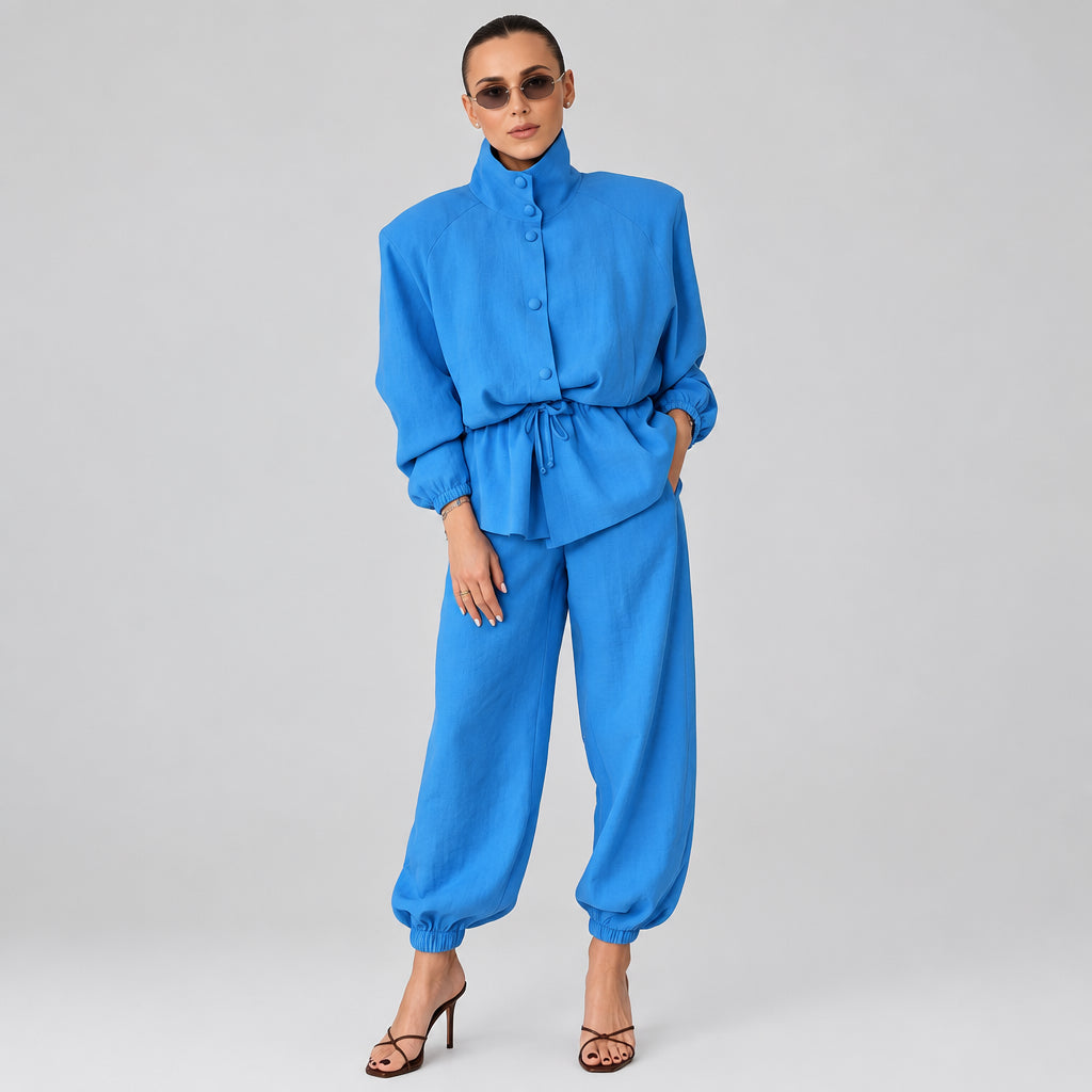 women's two piece set
women's matching set
women's jacket and pants set
women's wide leg pants set
women's casual two piece outfit
women's matching outfit
women's streetwear set
women's coordinated set
women's high waist pants set
women's casual tracksuit
women's relaxed fit outfit
women's spring outfit
women's summer outfit
women's everyday outfit
women's travel outfit