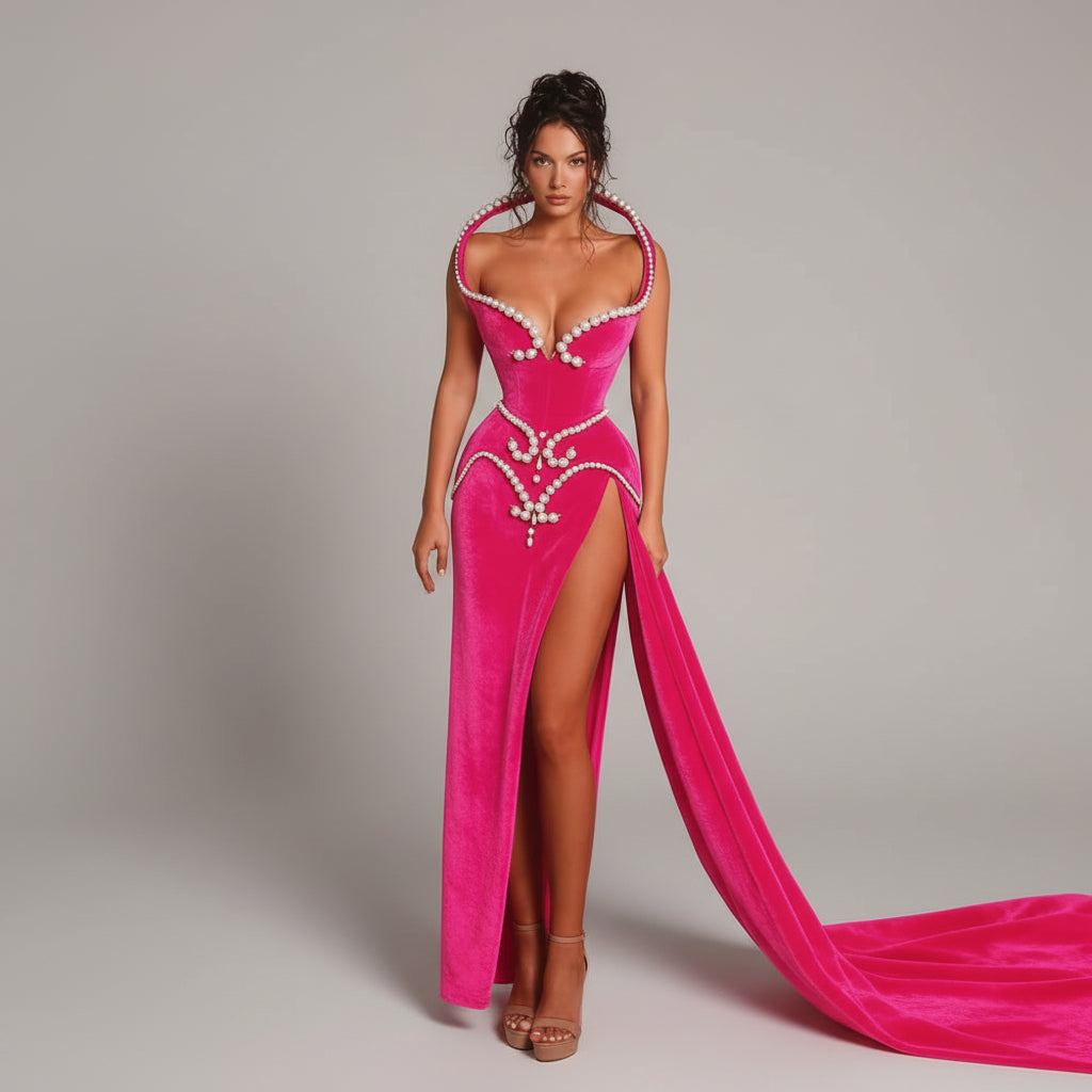 beaded velvet evening gown, velvet mermaid dress, mermaid formal gown, luxury evening dress, beaded prom dress, elegant prom gown, velvet prom dress, formal evening gown for women, plus size formal gown, plus size prom dress, beaded mermaid gown, trumpet evening dress, floor length formal dress, chapel train evening gown, luxury prom dress, black tie gown, formal wedding guest dress, gala evening gown, elegant mermaid dress, customized evening gown