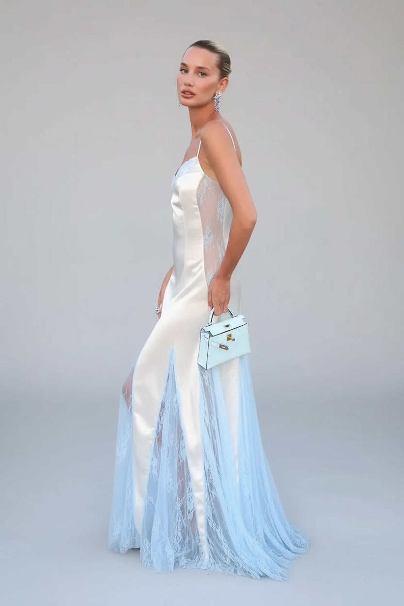 satin maxi dress women, satin patchwork maxi dress, elegant maxi dress women, color block maxi dress, V neck maxi dress, fit and flare maxi dress, sleeveless maxi dress women, long evening dress women, elegant evening dress, wedding guest maxi dress, formal dress women, date night maxi dress, party maxi dress women, sophisticated women's dresses, occasion dresses women, black maxi dress women, blue maxi dress women, fall evening dress, luxury occasion dress, women's formal fashion