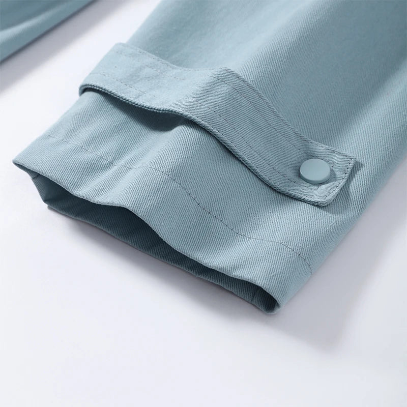 Multi-pocket blue utility jacket product photo 15