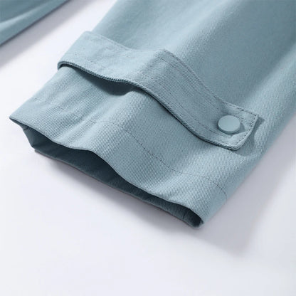 Multi-pocket blue utility jacket product photo 15
