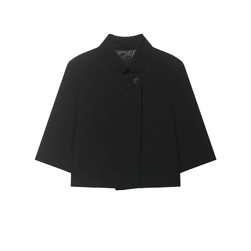 Zenith short sleeve cropped blazer.