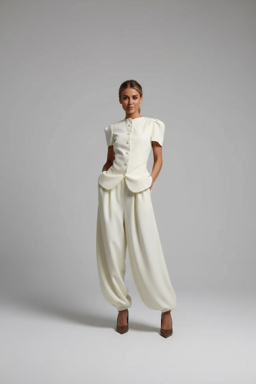 women's two piece set, women's matching set, women's top and pants set, two piece outfit for women, women's trouser set, women's summer set, short sleeve two piece set, high waist pants set, women's casual set, women's vacation outfit, women's brunch outfit, women's dinner outfit, women's resort wear, matching top and pants, women's coordinated outfit, elegant two piece outfit, women's fashion set, black two piece set, blue two piece set, yellow two piece set