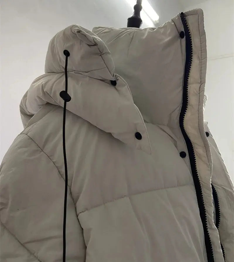 Aspen hooded puffer coat with practical pockets