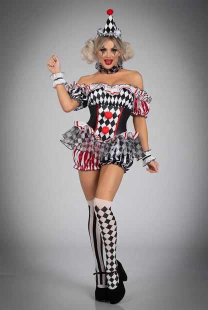 Midnight Showstopper clown costume set for costume parties and cosplay