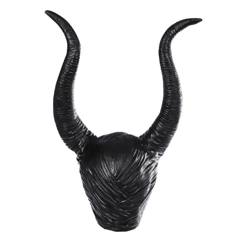 Dark Queen 4-piece Halloween costume for women
Women's dark fantasy Halloween costume with horned headwear
Dark Queen costume with sheer mesh and tulle details
Women's horned Halloween cosplay costume
Four-piece dark fantasy costume for Halloween
Women's Halloween costume styled for a party
Dark Queen Halloween costume close-up