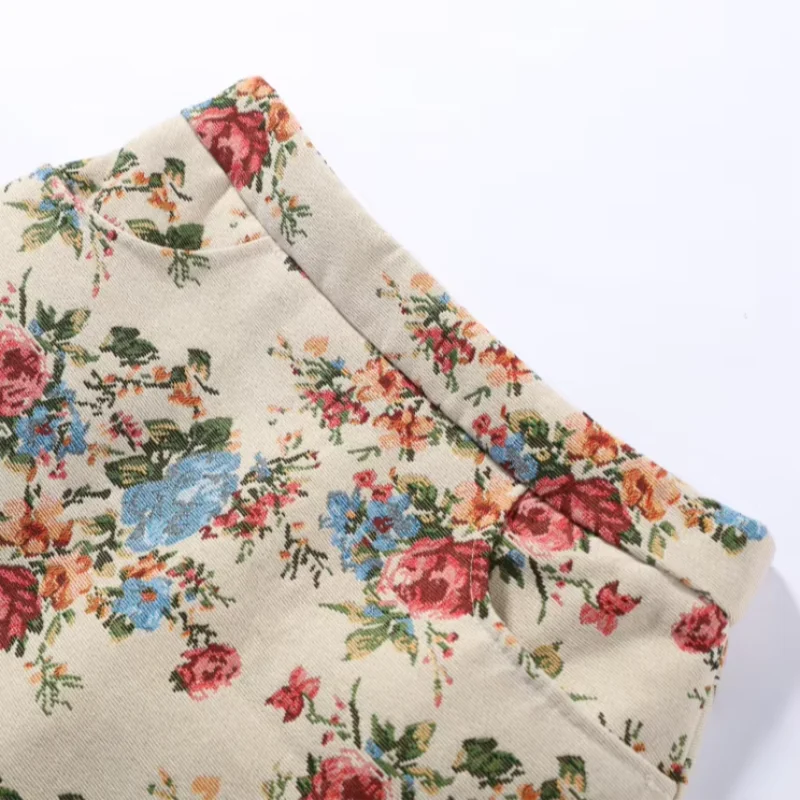 vintage floral jacket and skirt set product photo 13