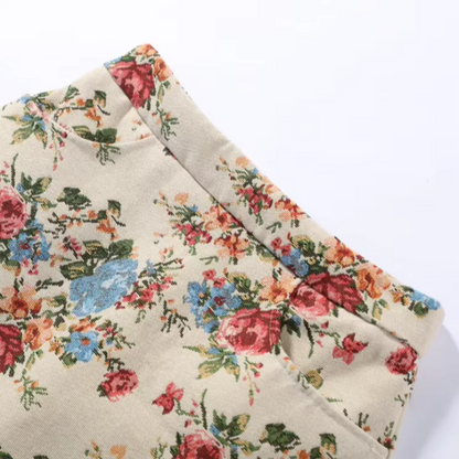 vintage floral jacket and skirt set product photo 13