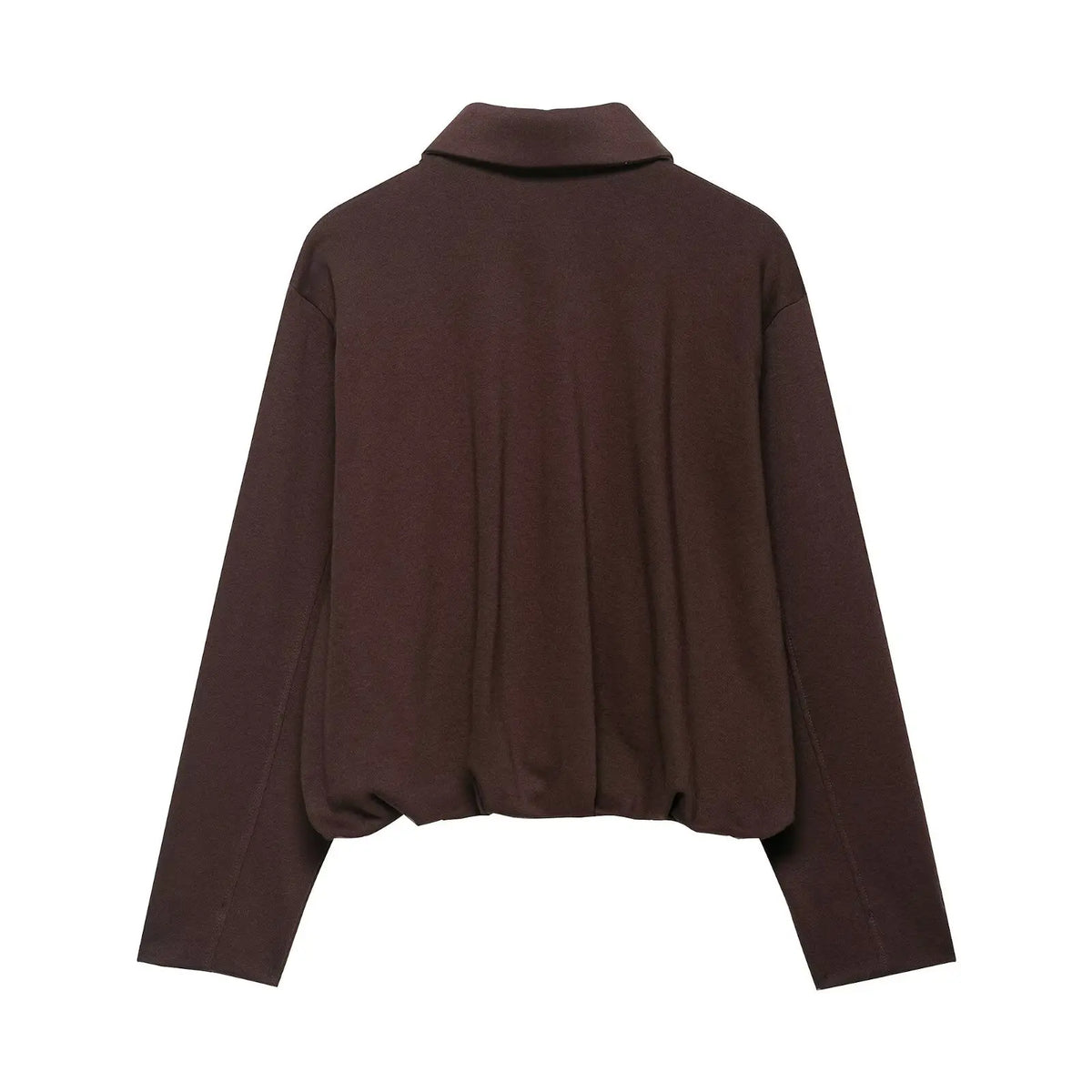 Vintage brown zip-up jacket alternate view