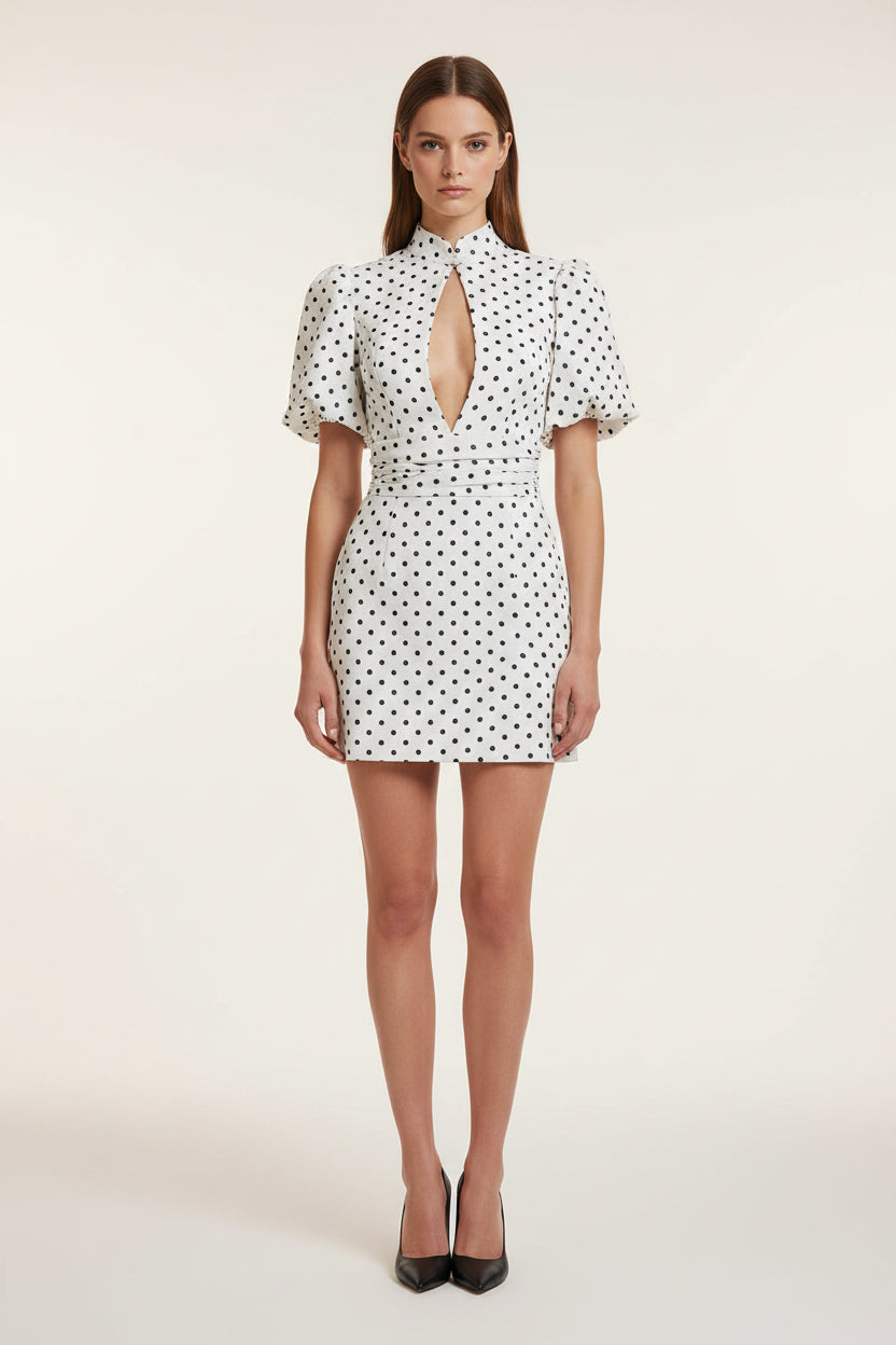 Rosita Polka dot mini dress.