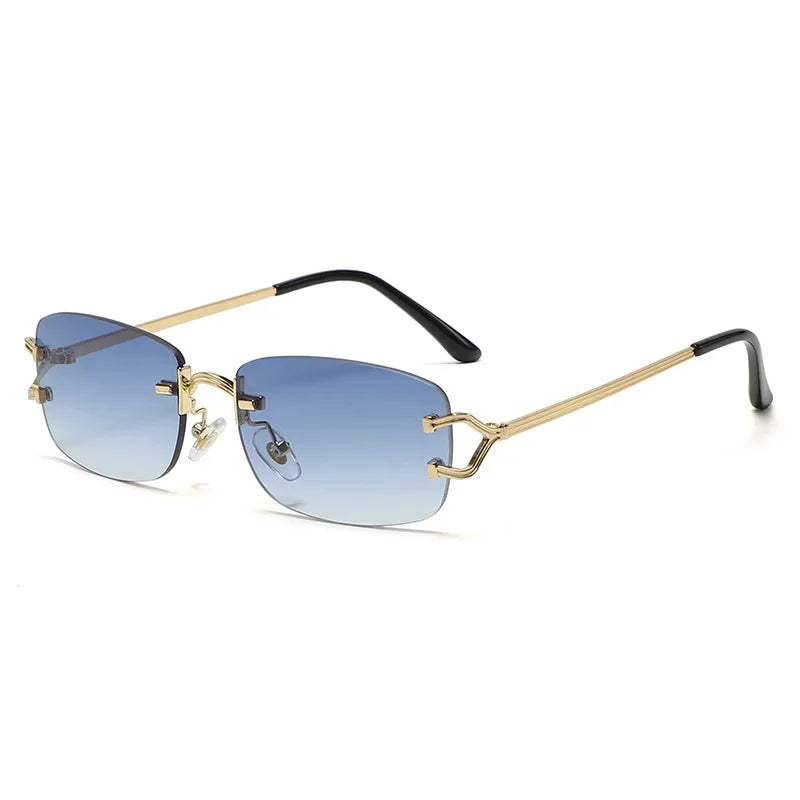 EG frameless luxury fashion glasses.