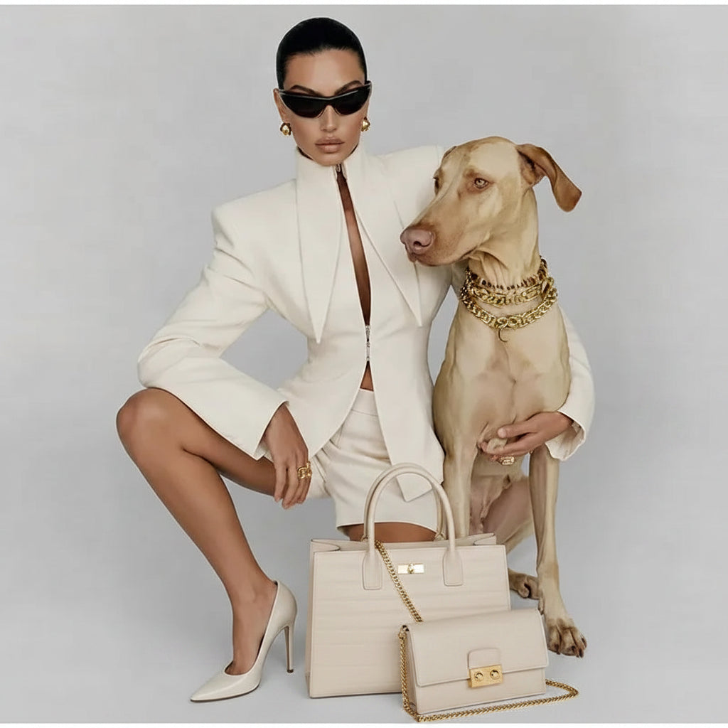 women's shorts suit, women's two piece suit, blazer shorts set women, tailored shorts set, women's blazer and shorts, two piece outfit women, elegant two piece set, women's tailored suit, shorts suit women, chic women's outfit, fall outfit women 2026, fall fashion 2026, women's blazer set, long sleeve blazer women, stand collar blazer, black shorts suit women, white shorts suit women, dinner outfit women, brunch outfit women, date night outfit women, business casual women, elegant women's fashion