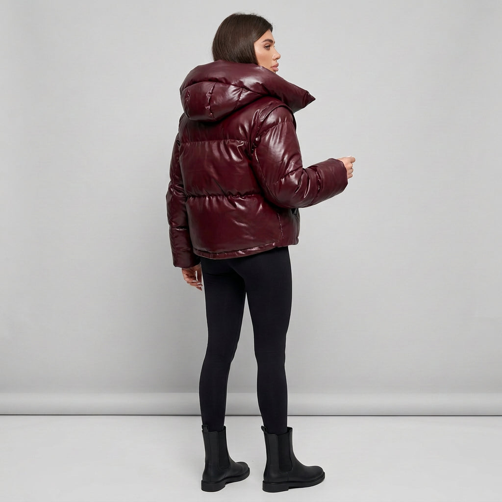 The Nova Puffer styled as a sleeveless puffer vest