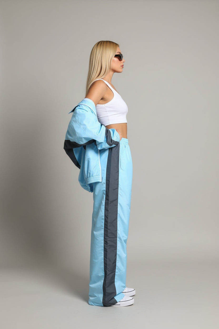 women's two piece set, women's matching set, color block two piece set, women's tracksuit, women's zip up jacket set, women's pants set, women's streetwear set, color block tracksuit women, women's casual two piece outfit, women's sporty set, women's matching pants outfit, women's jacket and pants set, zip up tracksuit women, straight leg pants set women, high waisted pants set, women's athleisure set, women's travel outfit set, airport outfit women, casual matching set women, streetwear outfit women, color