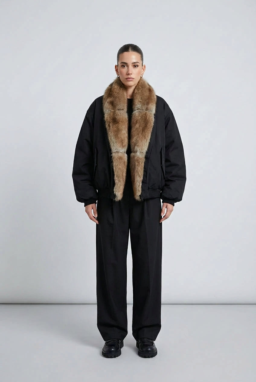 The Statement Fur-Collar Jacket for women by GoSobiShop Boutique