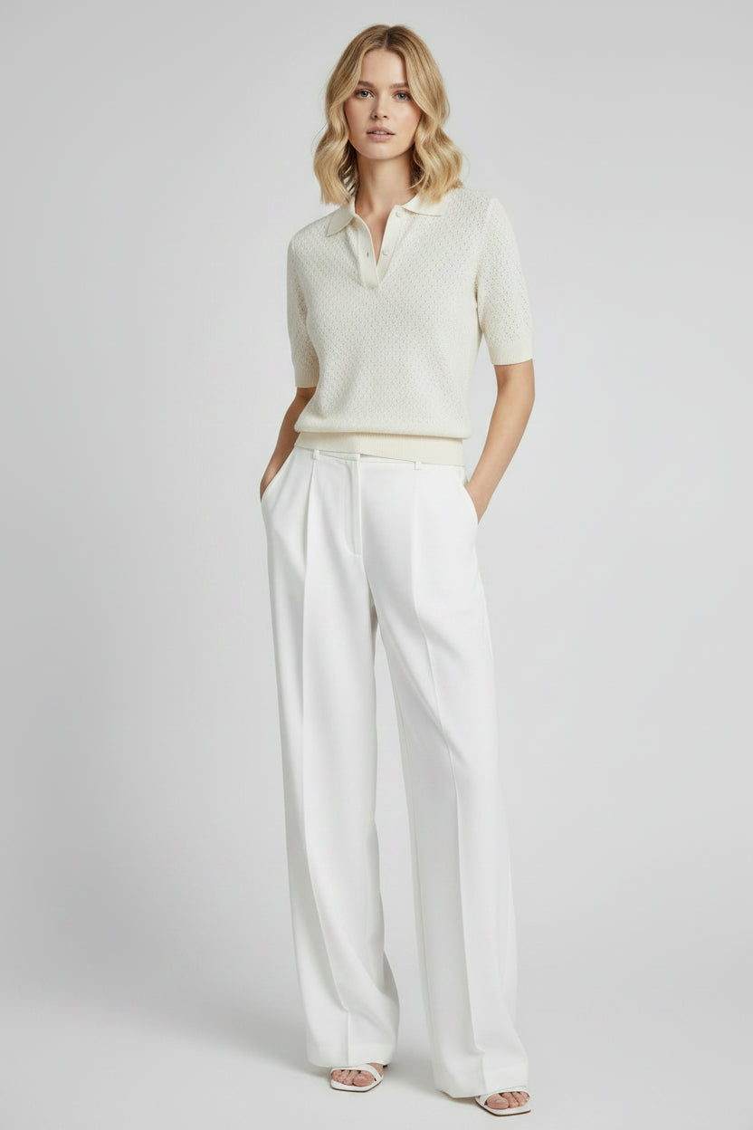 women short sleeve knit top, loose fit summer blouse women, lapel style knit shirt women, casual breathable summer top women, minimalist women knitwear top, short sleeve pullover blouse women, soft knit casual shirt women, summer loose fit t shirt women, elegant casual tops women fashion, lightweight knitted blouse women, streetwear casual women knit top, everyday summer outfit women top, stylish women pullover shirt summer