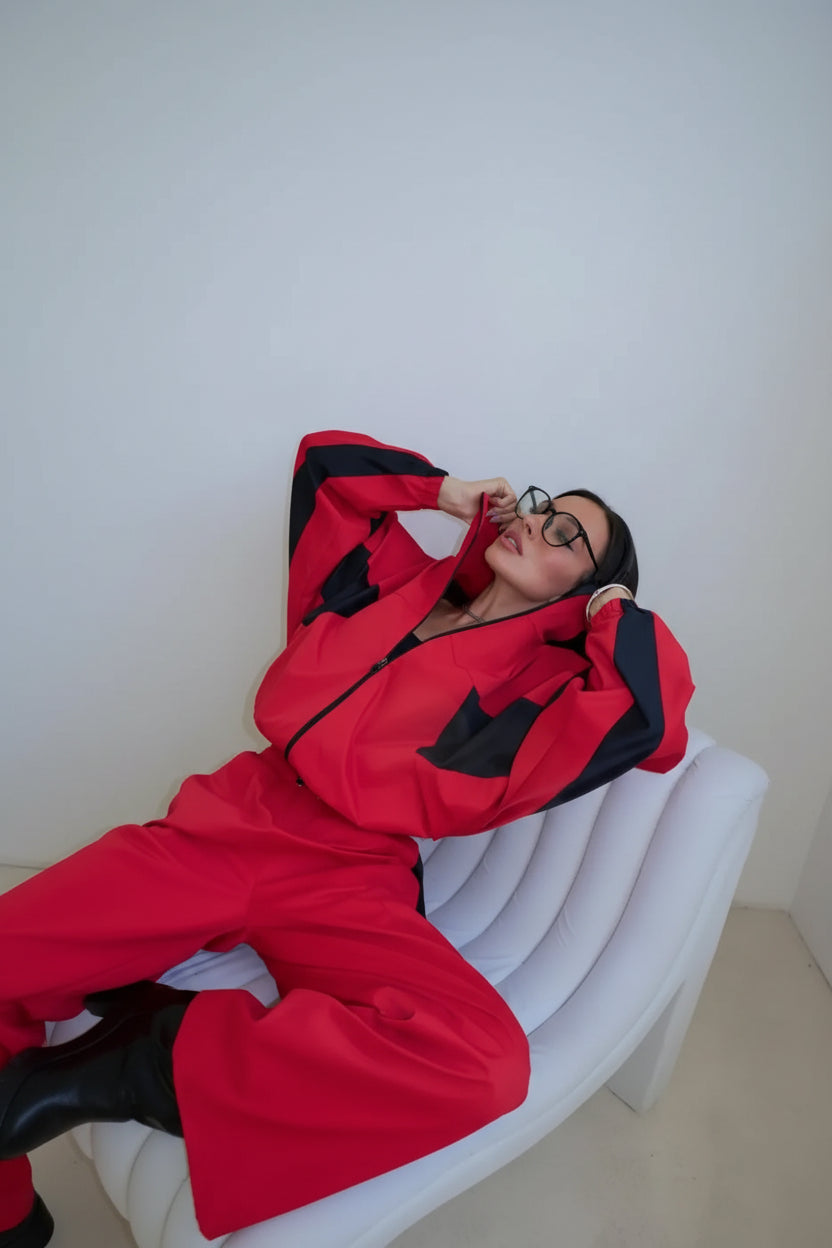 women's two piece set, women's matching set, color block two piece set, women's tracksuit, women's zip up jacket set, women's pants set, women's streetwear set, color block tracksuit women, women's casual two piece outfit, women's sporty set, women's matching pants outfit, women's jacket and pants set, zip up tracksuit women, straight leg pants set women, high waisted pants set, women's athleisure set, women's travel outfit set, airport outfit women, casual matching set women, streetwear outfit women, color