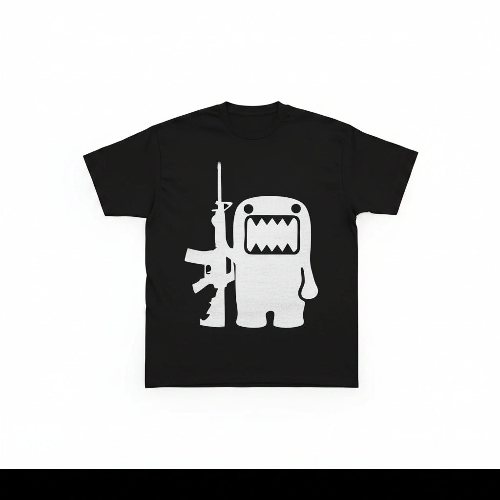 domo kun graphic tee, anime streetwear t shirt, y2k graphic tee, oversized streetwear t shirt, edgy graphic tees, japanese streetwear clothing, domo kun shirt, y2k anime fashion, urban&nbsp;