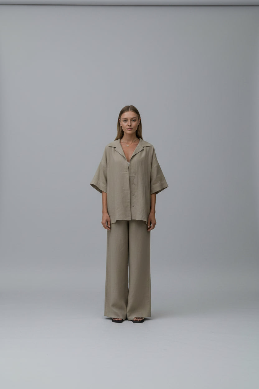 100% cotton two piece set, women's cotton matching set, cotton lounge set women, casual two piece outfit, wide leg pants set, breathable cotton outfit, vacation outfit women, resort wear women, oversized cotton shirt, matching set for women, minimalist fashion outfit, travel outfit women, summer cotton set, relaxed fit two piece set, everyday matching outfit, button up shirt and pants set, women's casual co ord set, wide leg cotton pants, comfortable women's outfit, GoSobiShop Boutique
