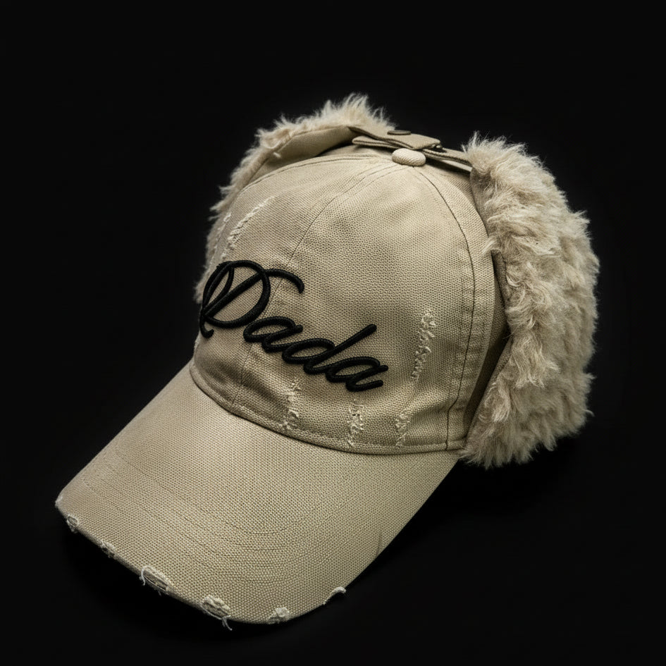 DREAM winter Baseball cap faux fur ear flaps.