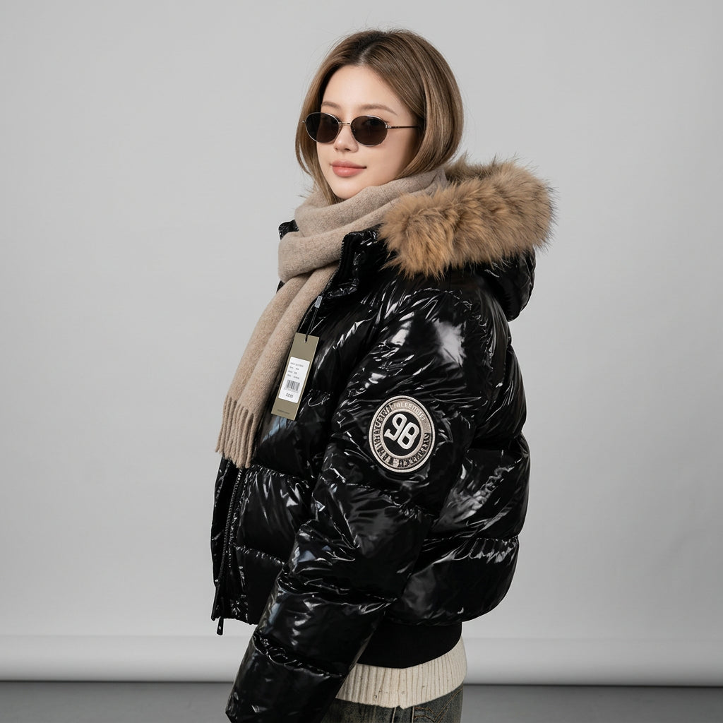 Short quilted winter puffer jacket for everyday styling