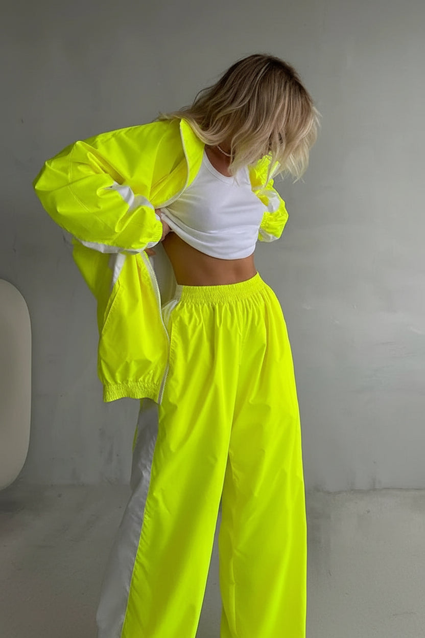 women's two piece set, women's matching set, color block two piece set, women's tracksuit, women's zip up jacket set, women's pants set, women's streetwear set, color block tracksuit women, women's casual two piece outfit, women's sporty set, women's matching pants outfit, women's jacket and pants set, zip up tracksuit women, straight leg pants set women, high waisted pants set, women's athleisure set, women's travel outfit set, airport outfit women, casual matching set women, streetwear outfit women, color