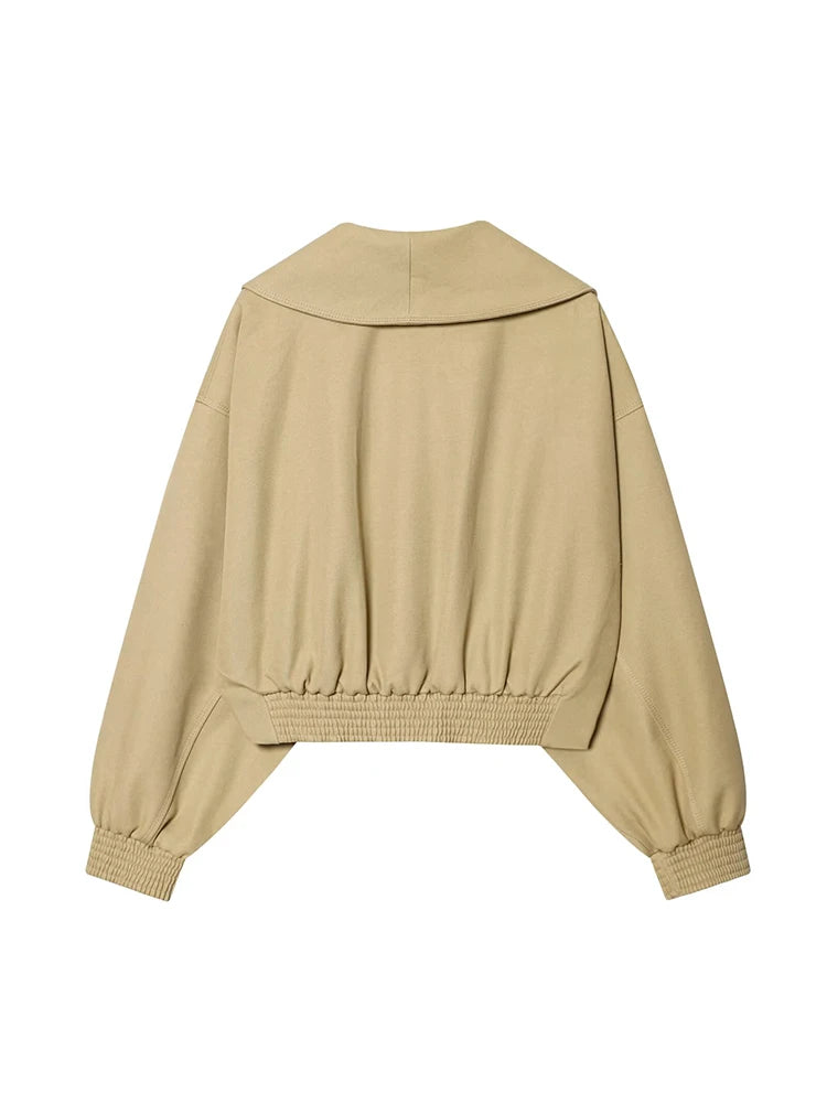 women's bomber jacket
women's lapel jacket
lapel bomber jacket
women's fall jacket
women's autumn jacket
women's casual jacket
women's outerwear
elegant women's jacket
women's long sleeve jacket
women's relaxed fit jacket
women's casual outerwear
women's spring jacket
women's autumn outerwear
women's transitional jacket
chic women's jacket
women's solid color jacket
women's lapel outerwear
casual fall outerwear for women
stylish women's fall jacket