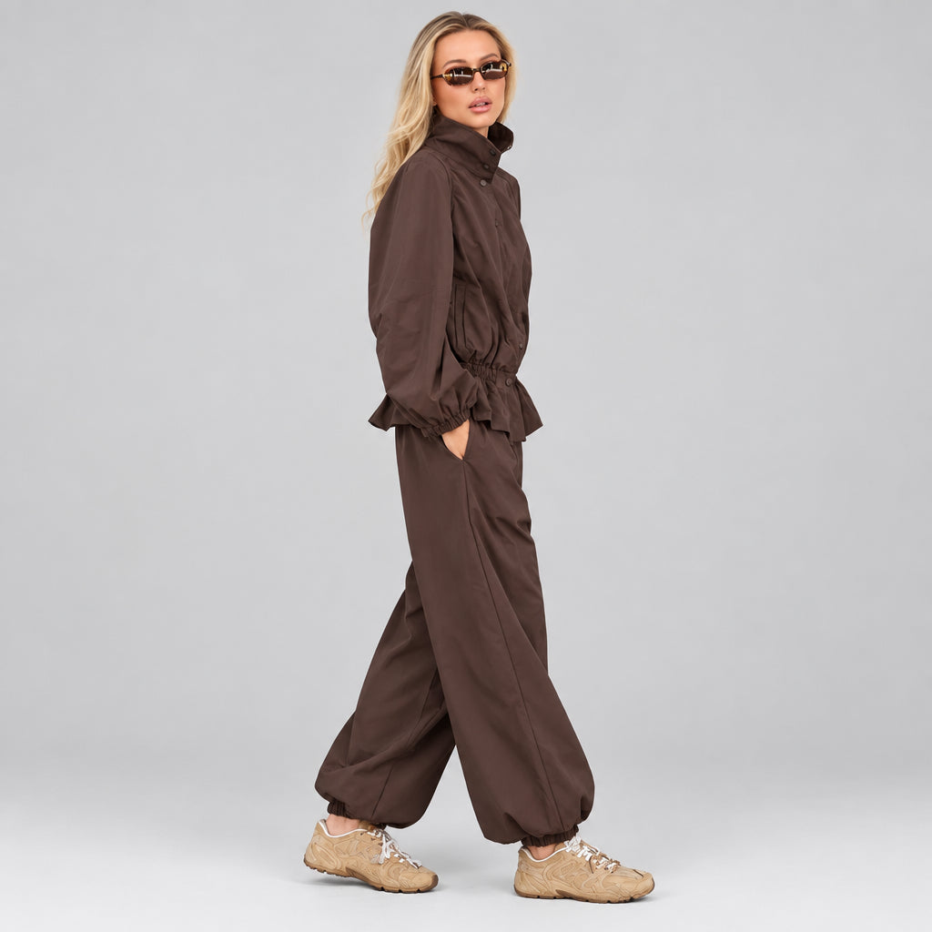 Product photo of Avery Relaxed Two-Piece Jacket & Wide-Leg Pants Set
