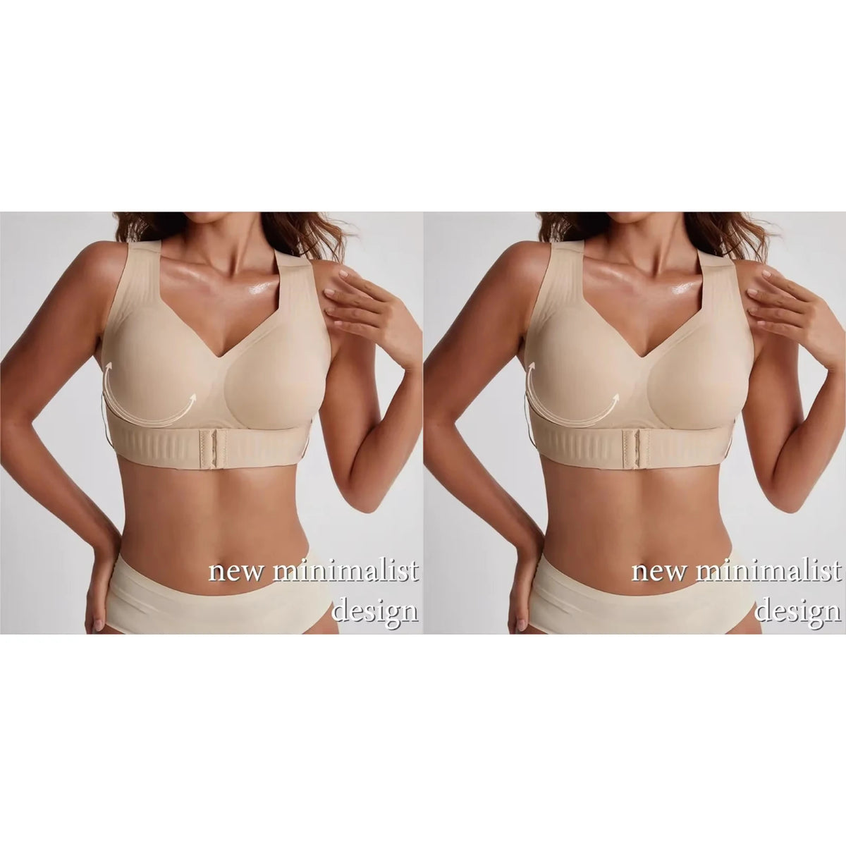 Adjustable strap wireless sports bra for women, leopard print