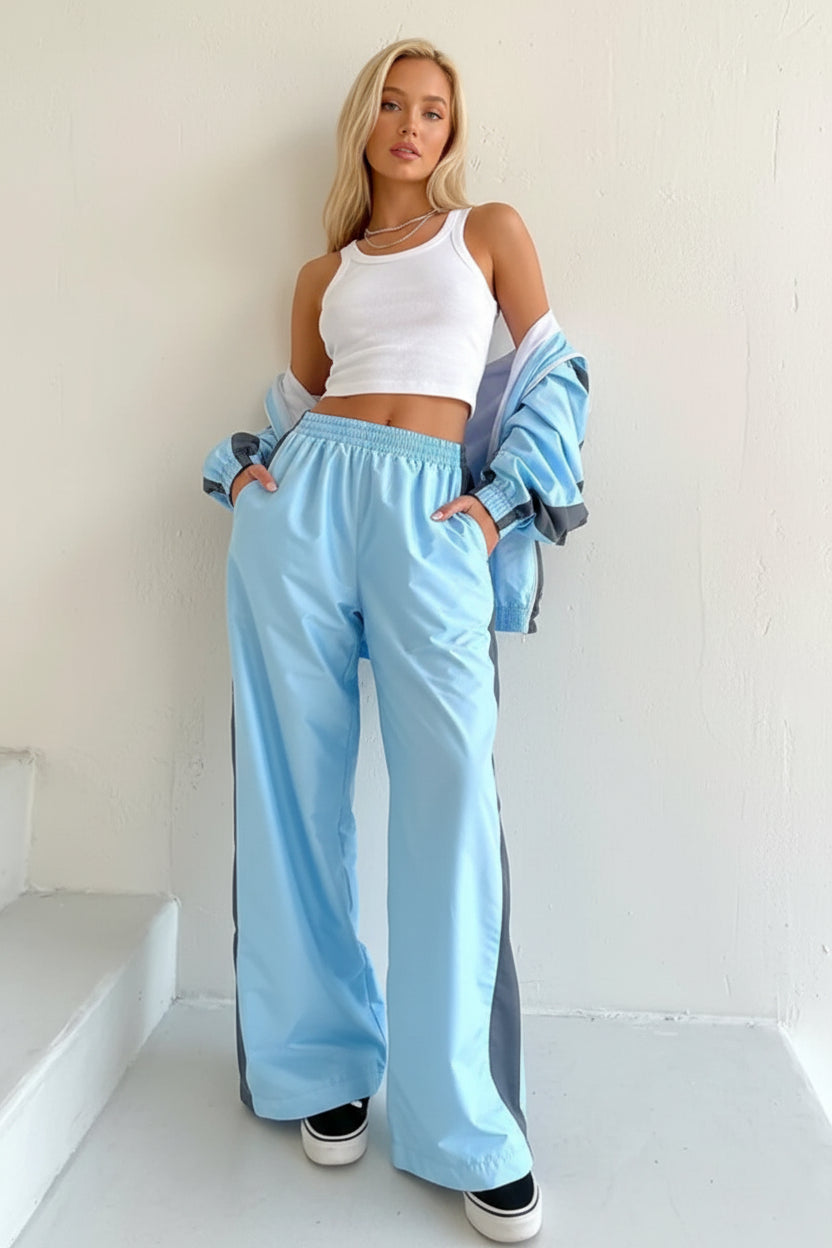 women's two piece set, women's matching set, color block two piece set, women's tracksuit, women's zip up jacket set, women's pants set, women's streetwear set, color block tracksuit women, women's casual two piece outfit, women's sporty set, women's matching pants outfit, women's jacket and pants set, zip up tracksuit women, straight leg pants set women, high waisted pants set, women's athleisure set, women's travel outfit set, airport outfit women, casual matching set women, streetwear outfit women, color
