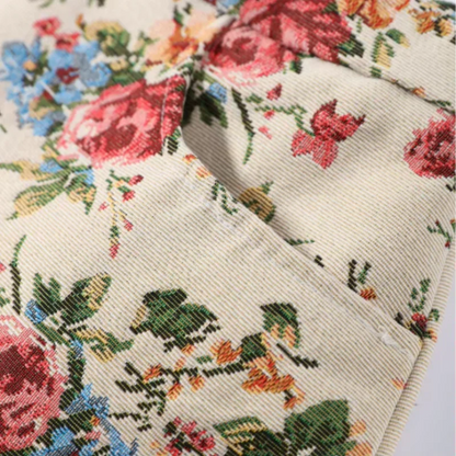 vintage floral jacket and skirt set product photo 14