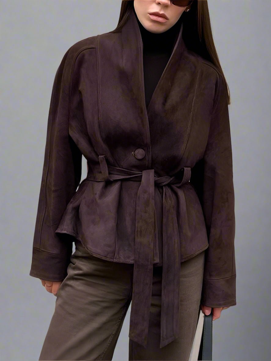 Ally closet Suede jackets fall coat - GoSobiShop Boutique