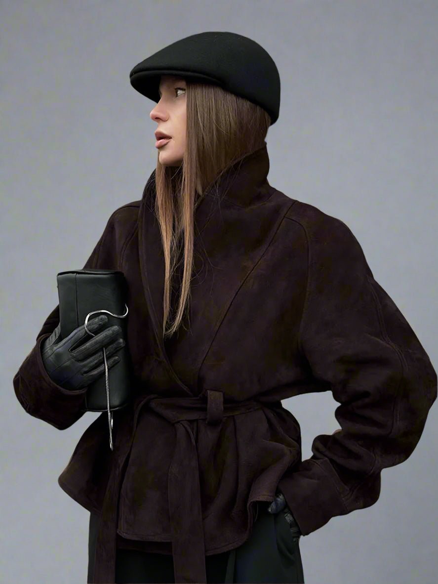 Ally closet Suede jackets fall coat - GoSobiShop Boutique