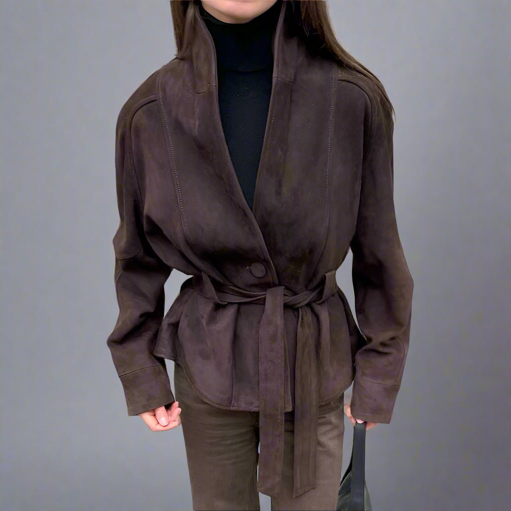 Ally closet Suede jackets fall coat - GoSobiShop Boutique