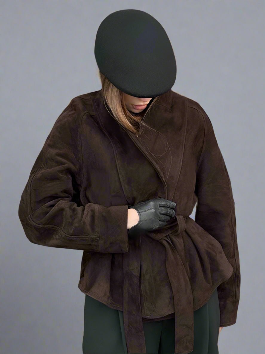 Ally closet Suede jackets fall coat - GoSobiShop Boutique
